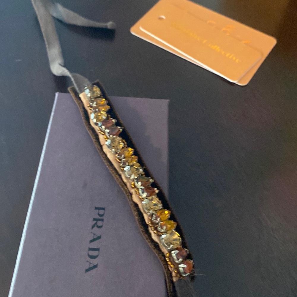 Prada F/W 2004 Crystal Cloth Bracelet